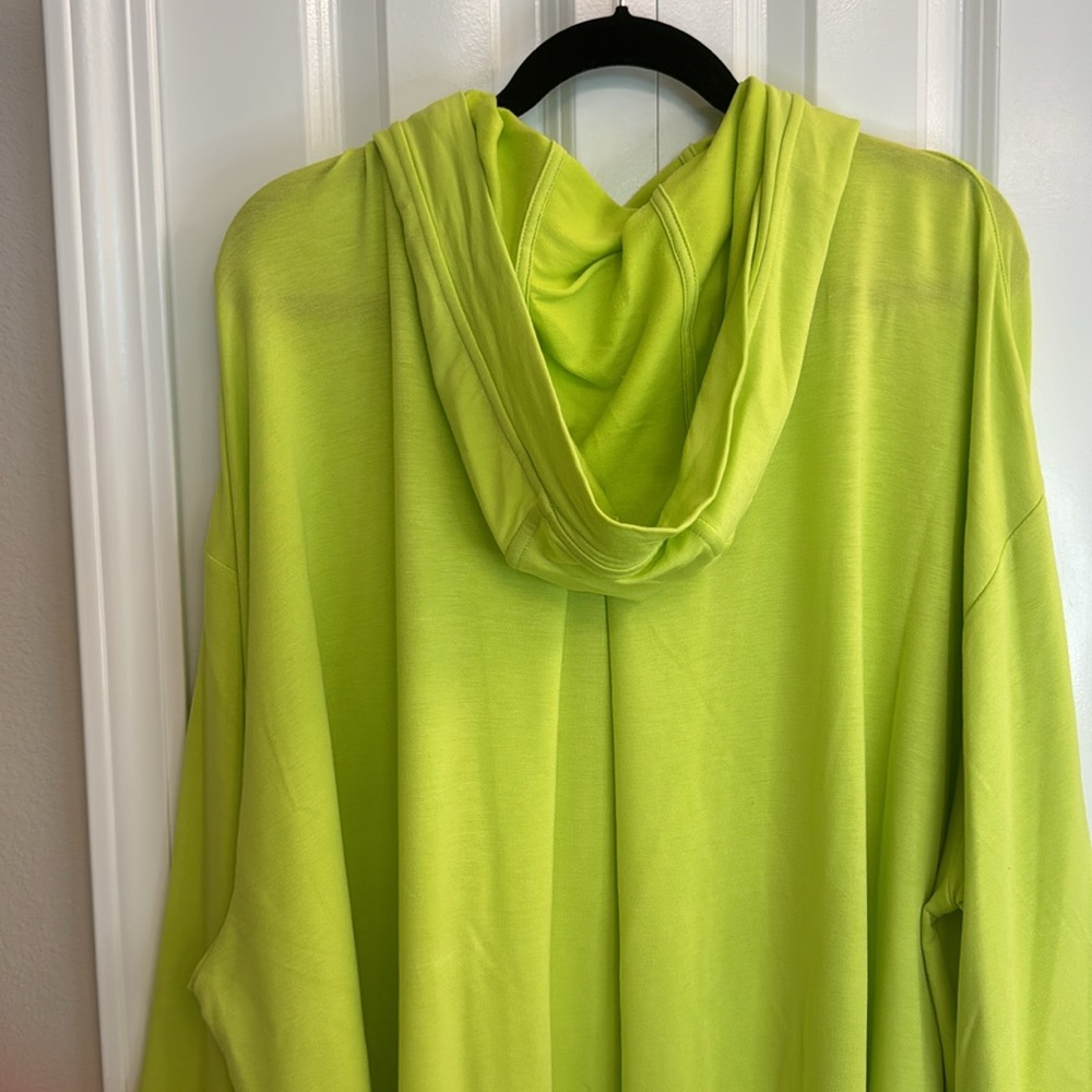 Bright Lime Green Hooded Top - Picture 7 of 7